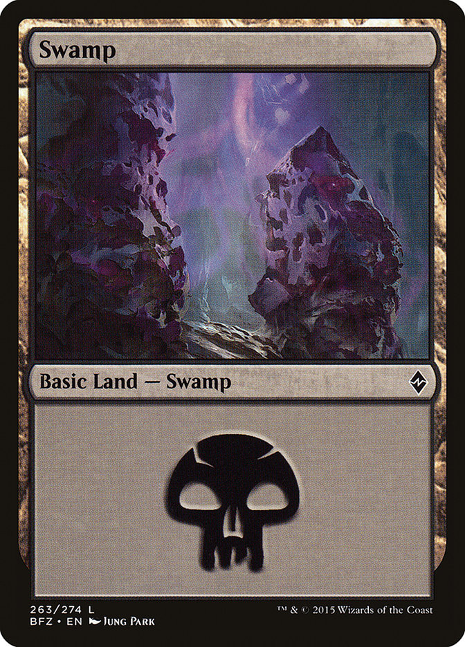 Swamp (263a) [Battle for Zendikar] | I Want That Stuff Brandon