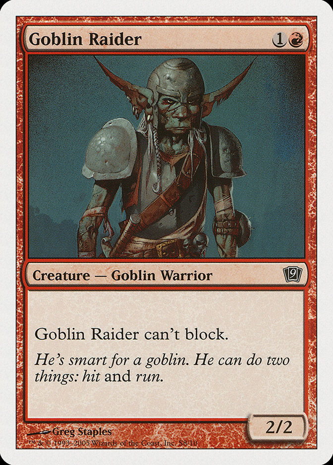 Goblin Raider [Ninth Edition] | I Want That Stuff Brandon