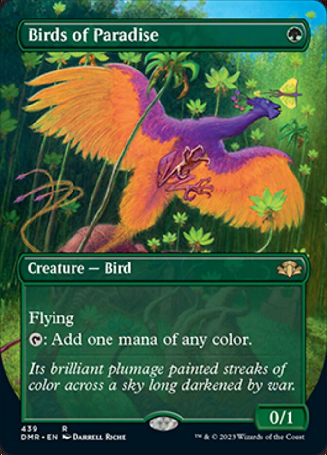 Birds of Paradise (Borderless Alternate Art) [Dominaria Remastered] | I Want That Stuff Brandon