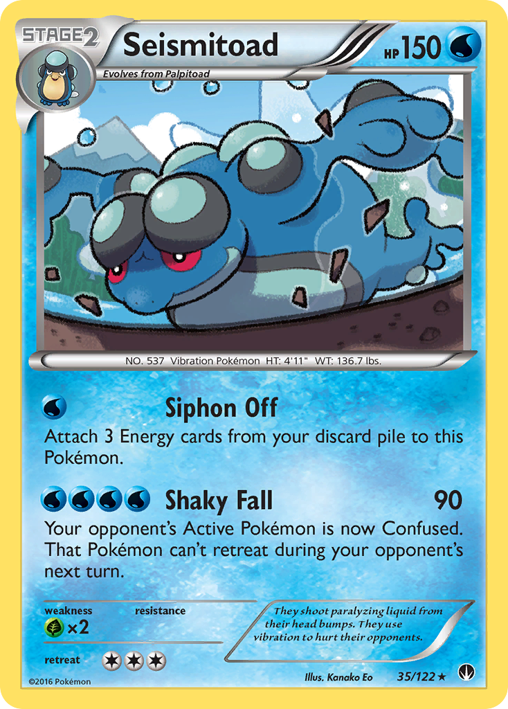 Seismitoad (35/122) [XY: BREAKpoint] | I Want That Stuff Brandon