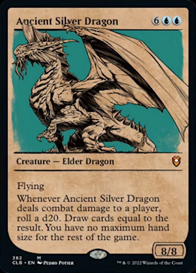 Ancient Silver Dragon (Showcase) [Commander Legends: Battle for Baldur's Gate] | I Want That Stuff Brandon