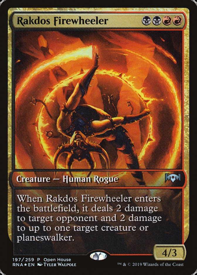 Rakdos Firewheeler (Open House) (Extended Art) [Ravnica Allegiance Promos] | I Want That Stuff Brandon