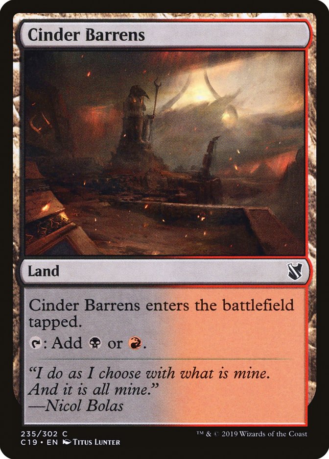 Cinder Barrens [Commander 2019] | I Want That Stuff Brandon