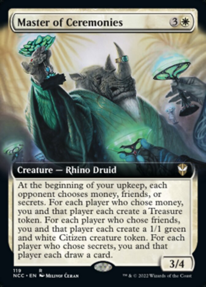 Master of Ceremonies (Extended Art) [Streets of New Capenna Commander] | I Want That Stuff Brandon