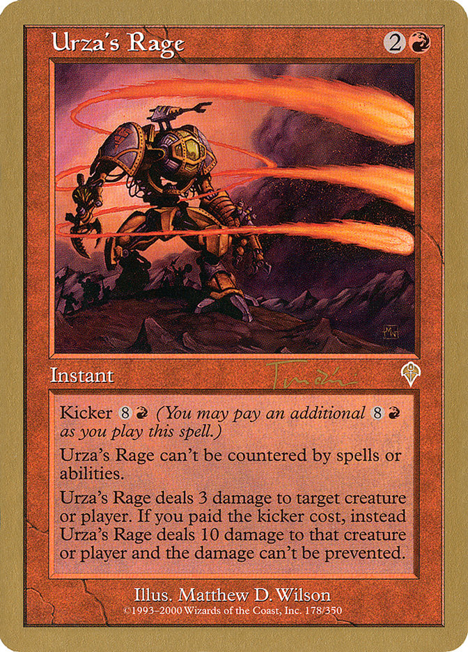 Urza's Rage (Jan Tomcani) [World Championship Decks 2001] | I Want That Stuff Brandon