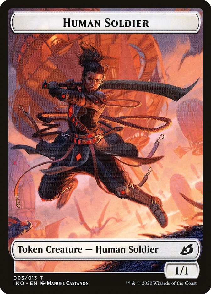 Human Soldier Token (003/013) [Ikoria: Lair of Behemoths Tokens] | I Want That Stuff Brandon