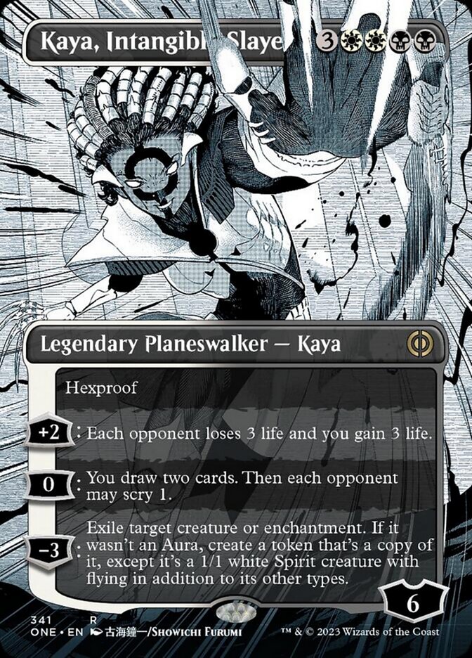 Kaya, Intangible Slayer (Borderless Manga) [Phyrexia: All Will Be One] | I Want That Stuff Brandon