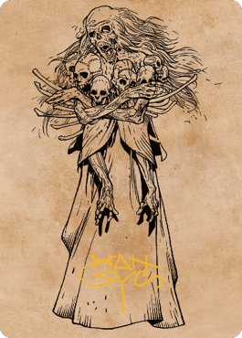 Myrkul, Lord of Bones Art Card (73) (Gold-Stamped Signature) [Commander Legends: Battle for Baldur's Gate Art Series] | I Want That Stuff Brandon