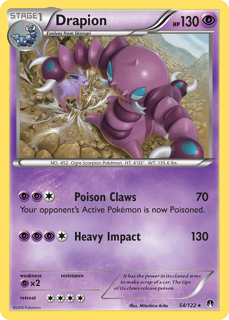 Drapion (54/122) [XY: BREAKpoint] | I Want That Stuff Brandon