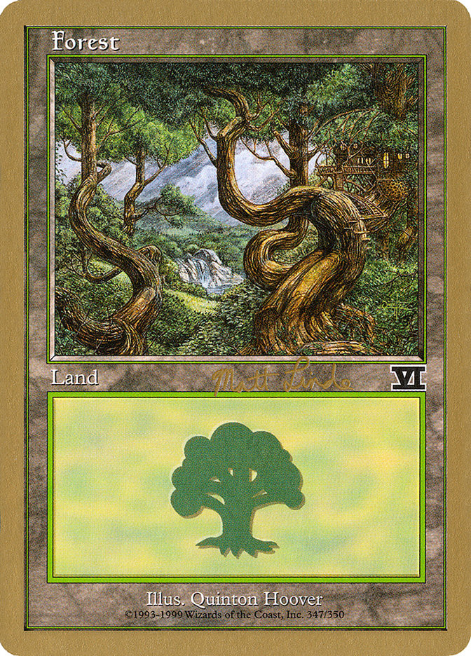 Forest (ml347b) (Matt Linde) [World Championship Decks 1999] | I Want That Stuff Brandon