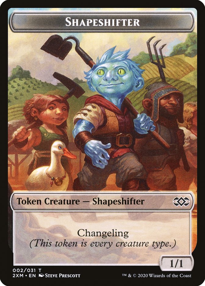 Elemental // Shapeshifter Double-Sided Token [Double Masters Tokens] | I Want That Stuff Brandon