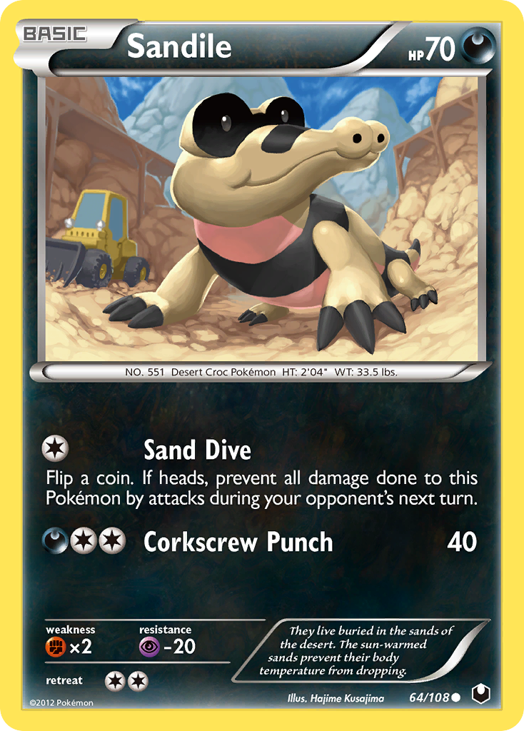 Sandile (64/108) [Black & White: Dark Explorers] | I Want That Stuff Brandon