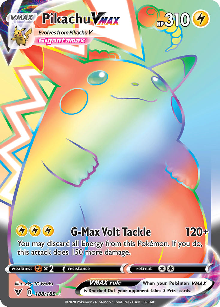 Pikachu VMAX (188/185) [Sword & Shield: Vivid Voltage] | I Want That Stuff Brandon