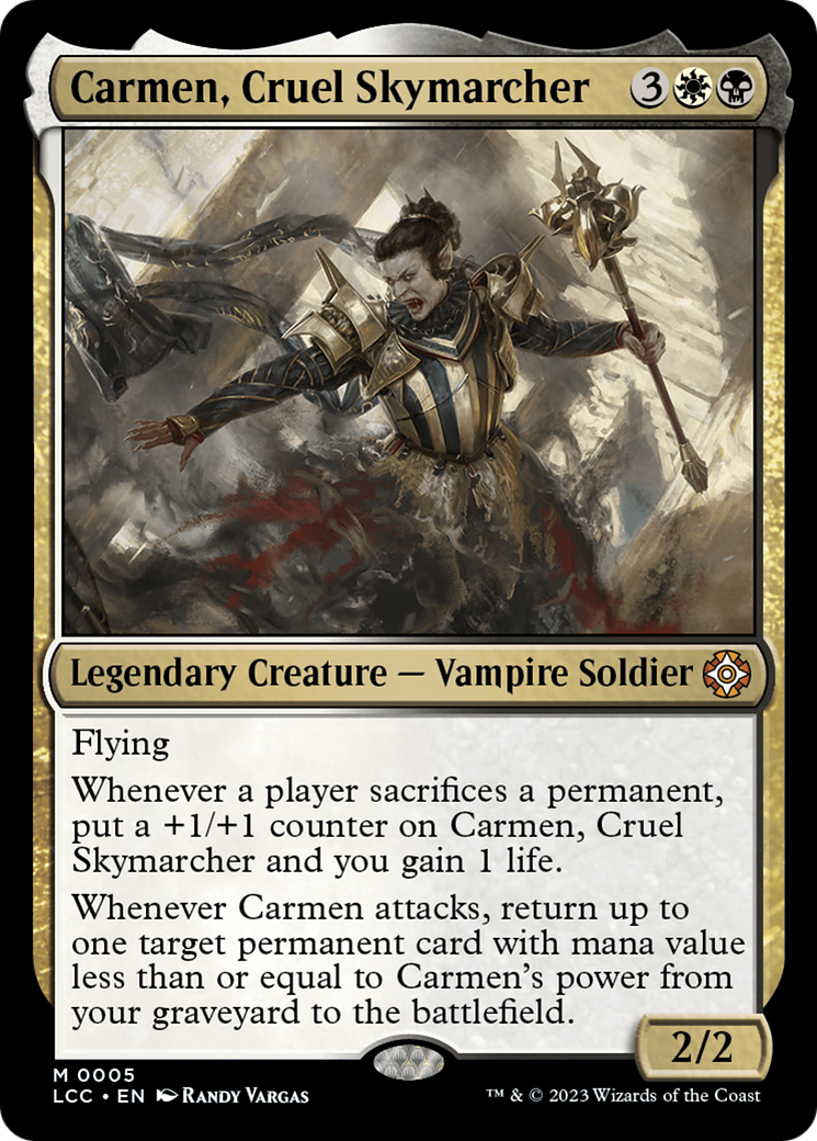 Carmen, Cruel Skymarcher [The Lost Caverns of Ixalan Commander] | I Want That Stuff Brandon