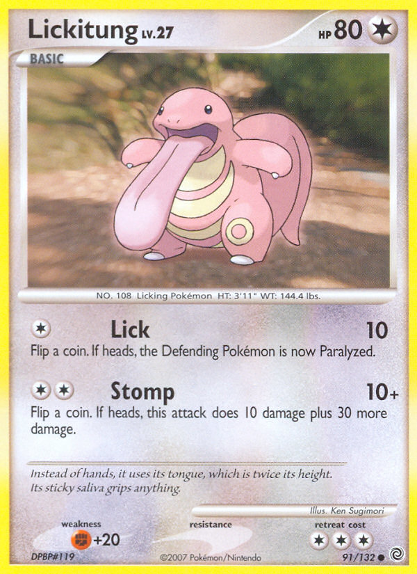 Lickitung (91/132) [Diamond & Pearl: Secret Wonders] | I Want That Stuff Brandon