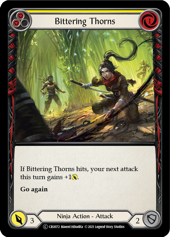 Bittering Thorns (Rainbow Foil) [CRU072-RF] Unlimited Rainbow Foil | I Want That Stuff Brandon