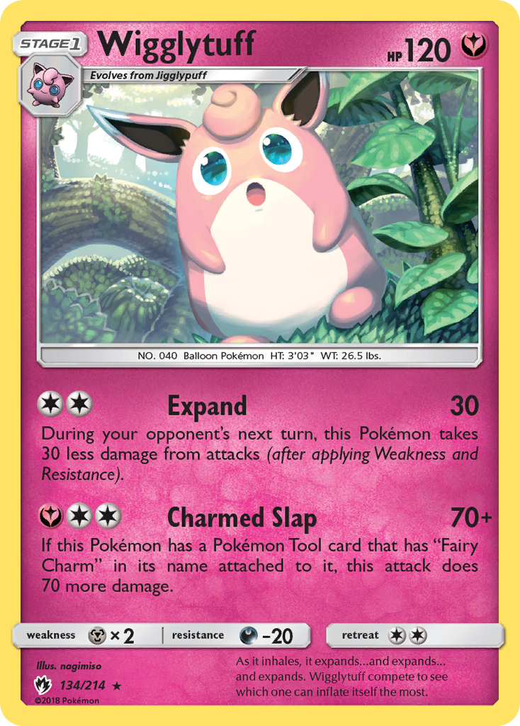 Wigglytuff (134/214) [Sun & Moon: Lost Thunder] | I Want That Stuff Brandon