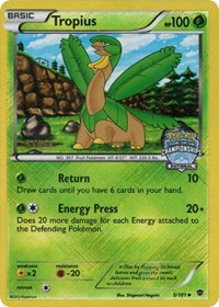 Tropius (5/101) (National Championship Staff Promo) [Black & White: Plasma Blast] | I Want That Stuff Brandon