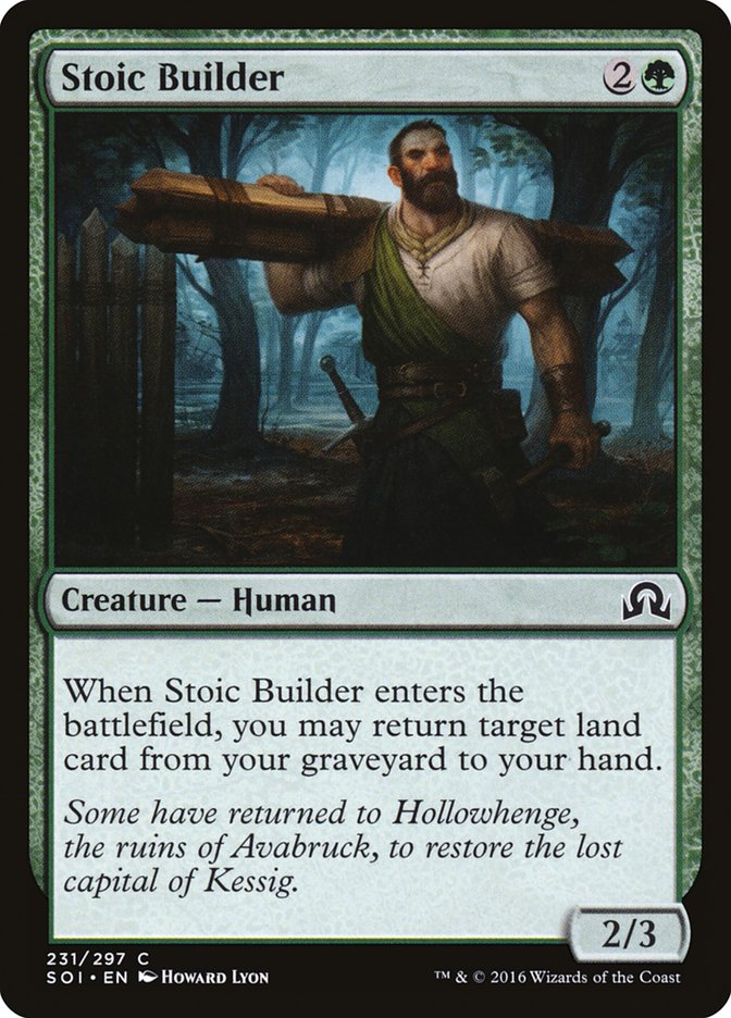 Stoic Builder [Shadows over Innistrad] | I Want That Stuff Brandon