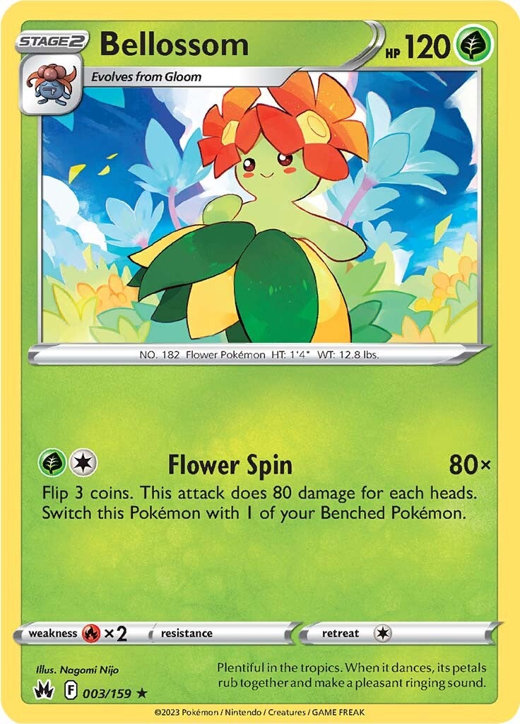 Bellossom (003/159) [Sword & Shield: Crown Zenith] | I Want That Stuff Brandon