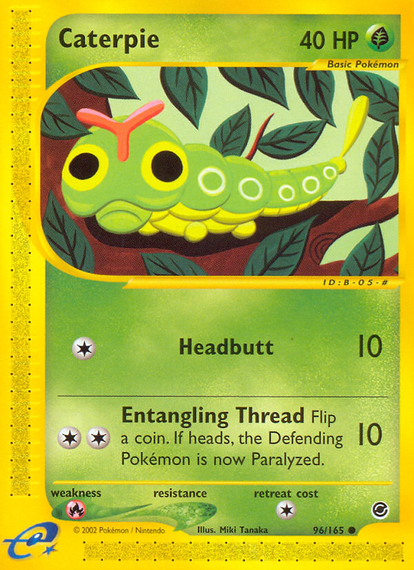 Caterpie (96/165) [Expedition: Base Set] | I Want That Stuff Brandon