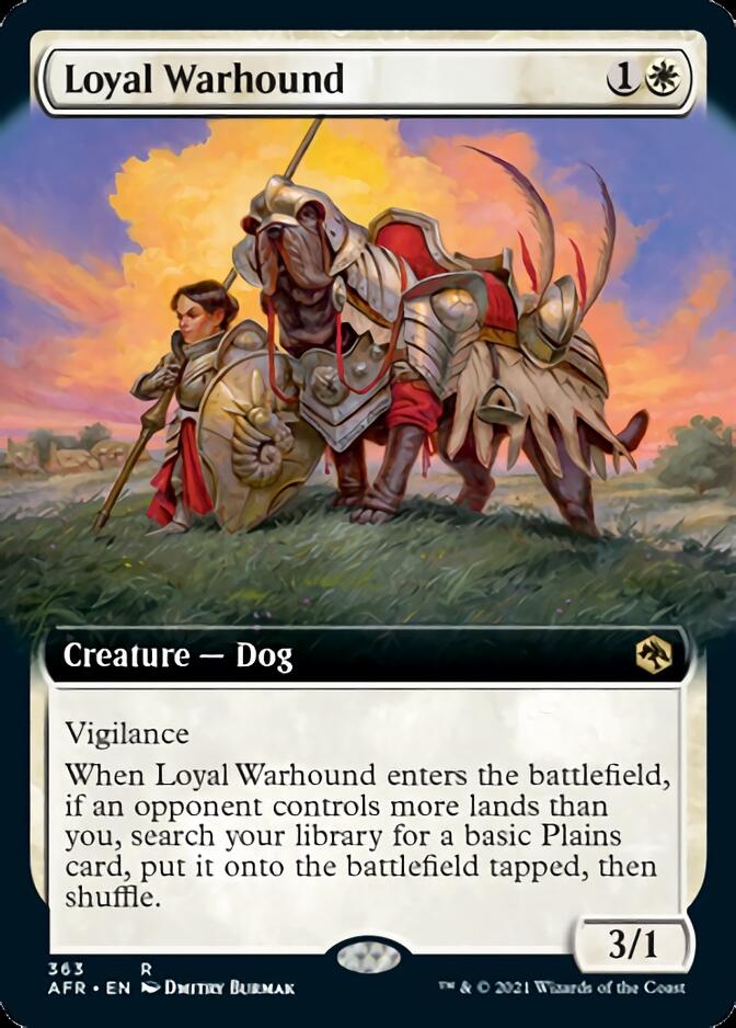 Loyal Warhound (Extended Art) [Dungeons & Dragons: Adventures in the Forgotten Realms] | I Want That Stuff Brandon