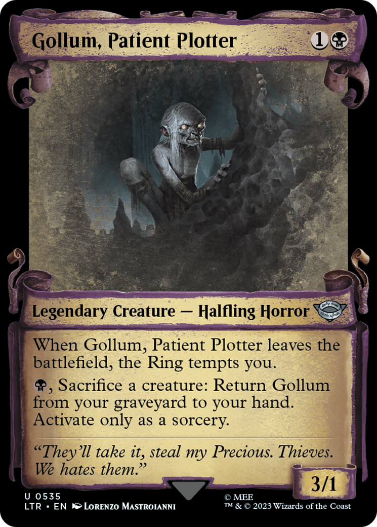 Gollum, Patient Plotter [The Lord of the Rings: Tales of Middle-Earth Showcase Scrolls] | I Want That Stuff Brandon