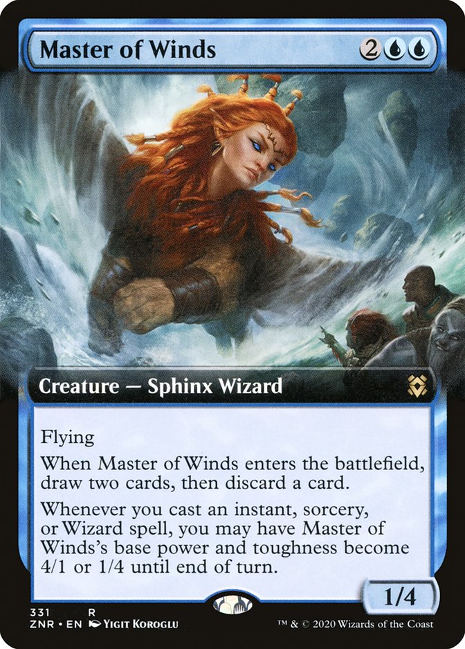 Master of Winds (Extended Art) [Zendikar Rising] | I Want That Stuff Brandon