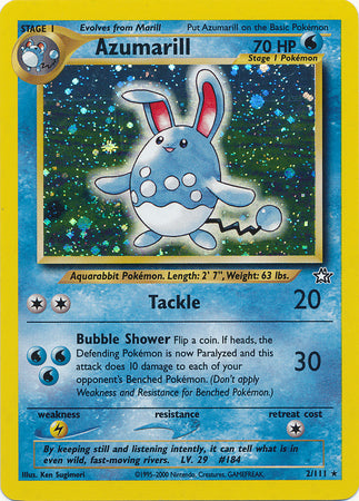 Azumarill (2/111) [Neo Genesis Unlimited] | I Want That Stuff Brandon