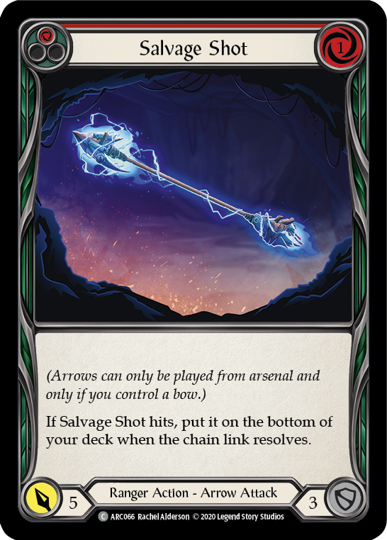 Salvage Shot (Red) [ARC066] Unlimited Edition Rainbow Foil | I Want That Stuff Brandon