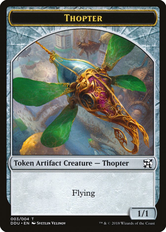 Thopter Token (003/004) [Duel Decks: Elves vs. Inventors Tokens] | I Want That Stuff Brandon