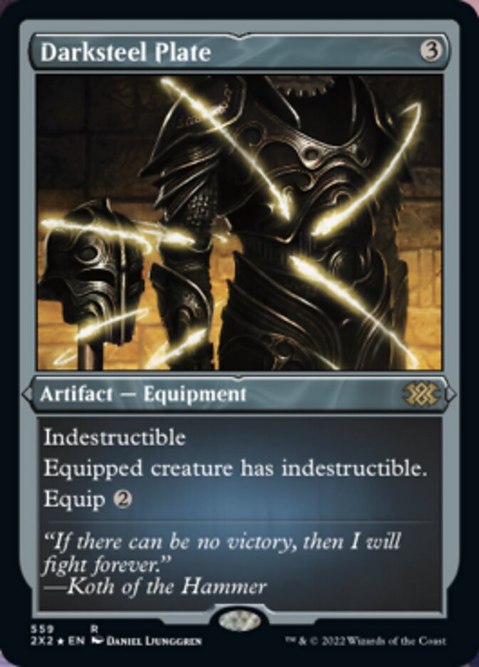 Darksteel Plate (Foil Etched) [Double Masters 2022] | I Want That Stuff Brandon