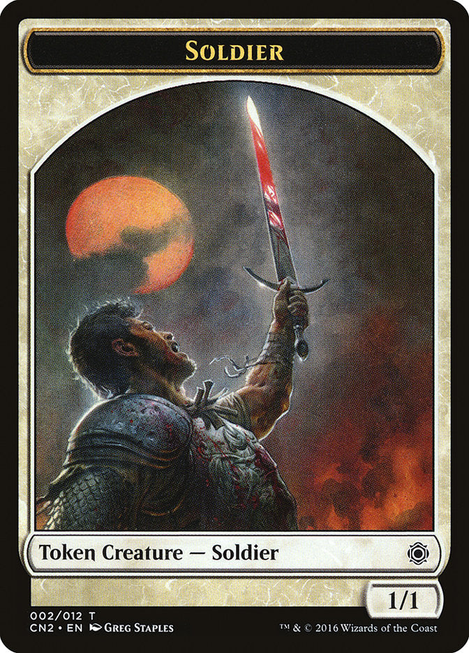 Soldier Token (002/012) [Conspiracy: Take the Crown Tokens] | I Want That Stuff Brandon