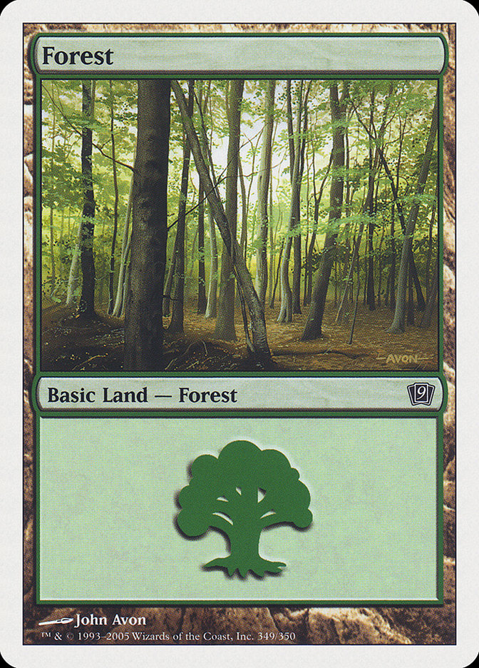 Forest (349) [Ninth Edition] | I Want That Stuff Brandon