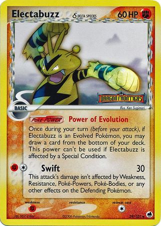 Electabuzz (29/101) (Delta Species) (Stamped) [EX: Dragon Frontiers] | I Want That Stuff Brandon