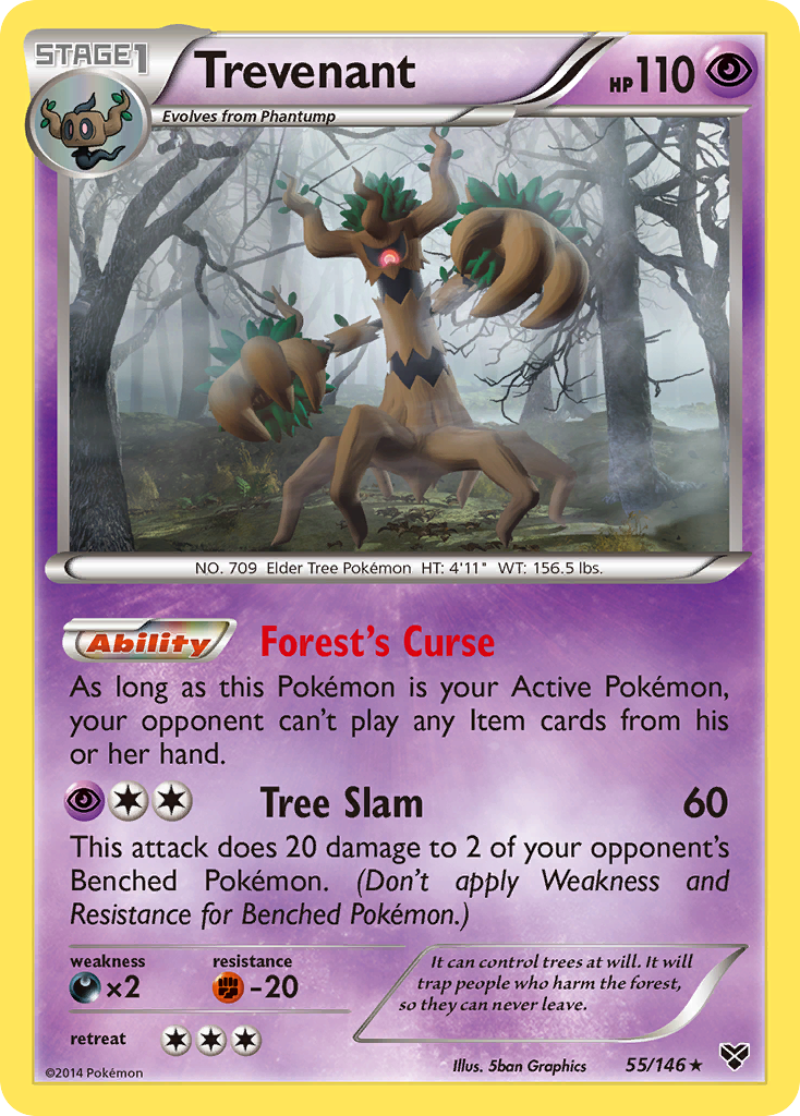 Trevenant (55/146) [XY: Base Set] | I Want That Stuff Brandon