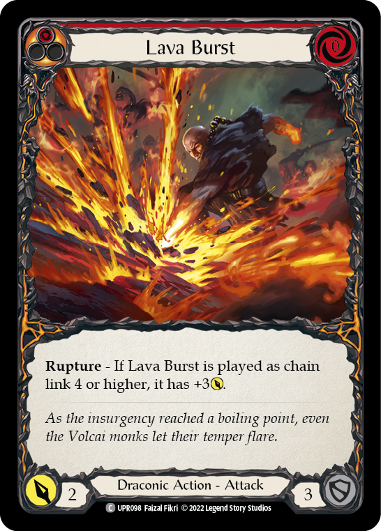 Lava Burst [UPR098] (Uprising)  Rainbow Foil | I Want That Stuff Brandon