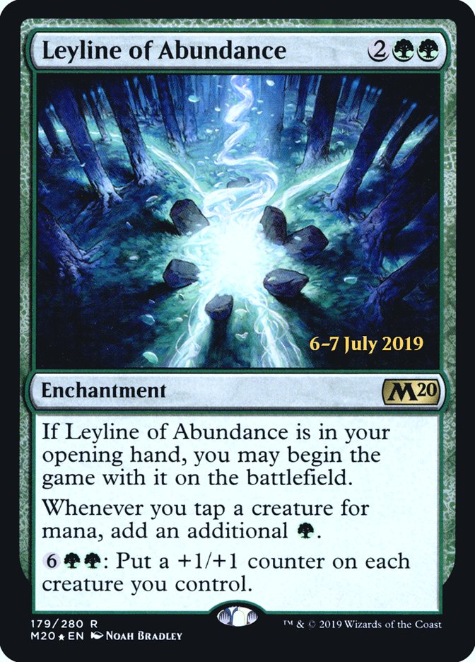 Leyline of Abundance [Core Set 2020 Prerelease Promos] | I Want That Stuff Brandon