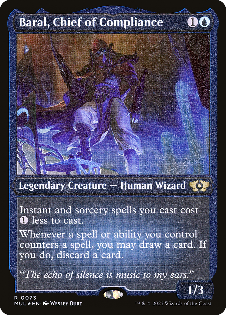Baral, Chief of Compliance (Foil Etched) [Multiverse Legends] | I Want That Stuff Brandon