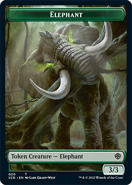 Elephant // Thopter Double-Sided Token [Starter Commander Decks] | I Want That Stuff Brandon