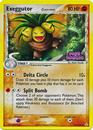 Exeggutor (41/110) (Delta Species) (Stamped) [EX: Holon Phantoms] | I Want That Stuff Brandon