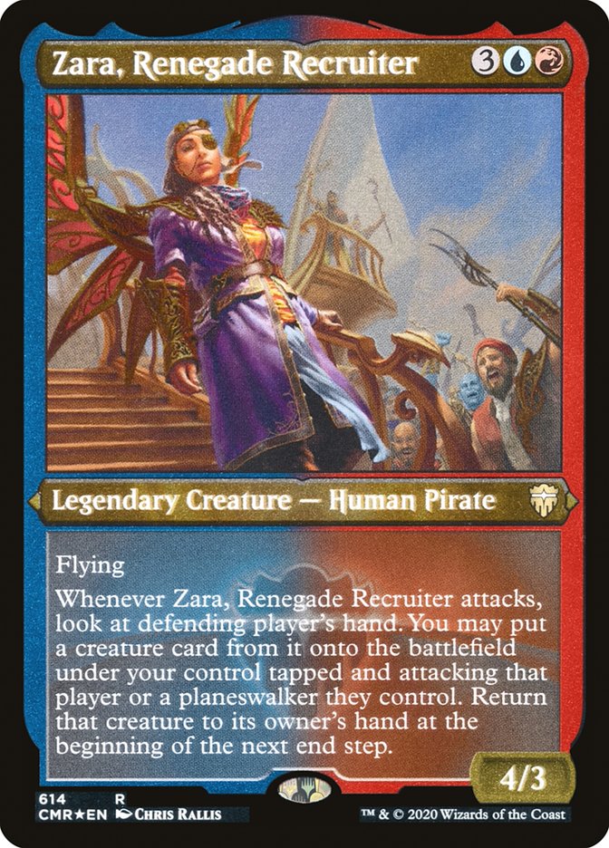Zara, Renegade Recruiter (Etched) [Commander Legends] | I Want That Stuff Brandon