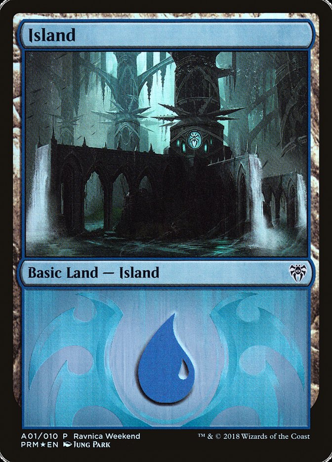 Island (A01) [Ravnica Allegiance Ravnica Weekend] | I Want That Stuff Brandon