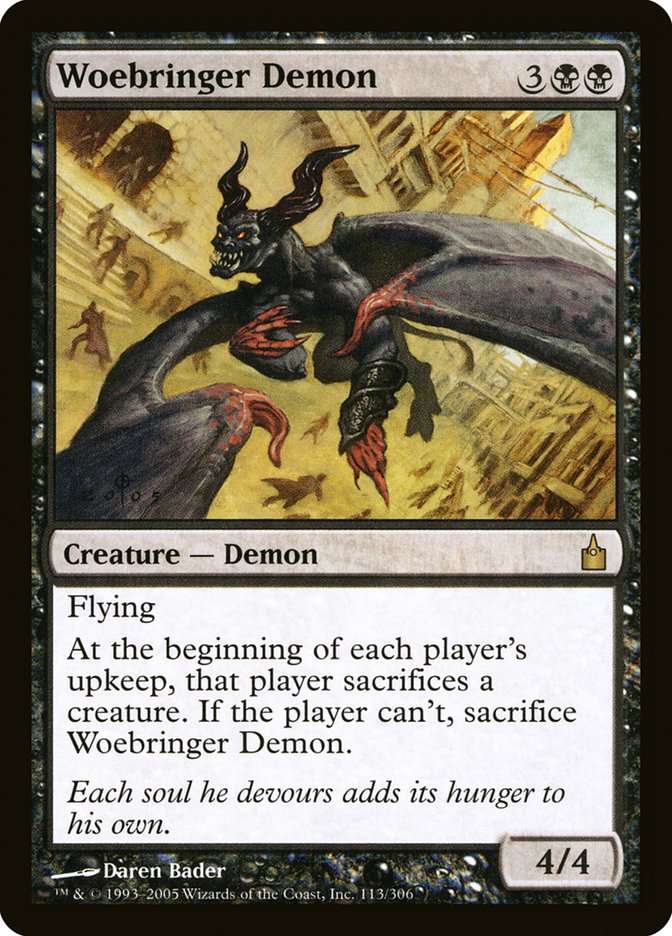 Woebringer Demon [Ravnica: City of Guilds] | I Want That Stuff Brandon