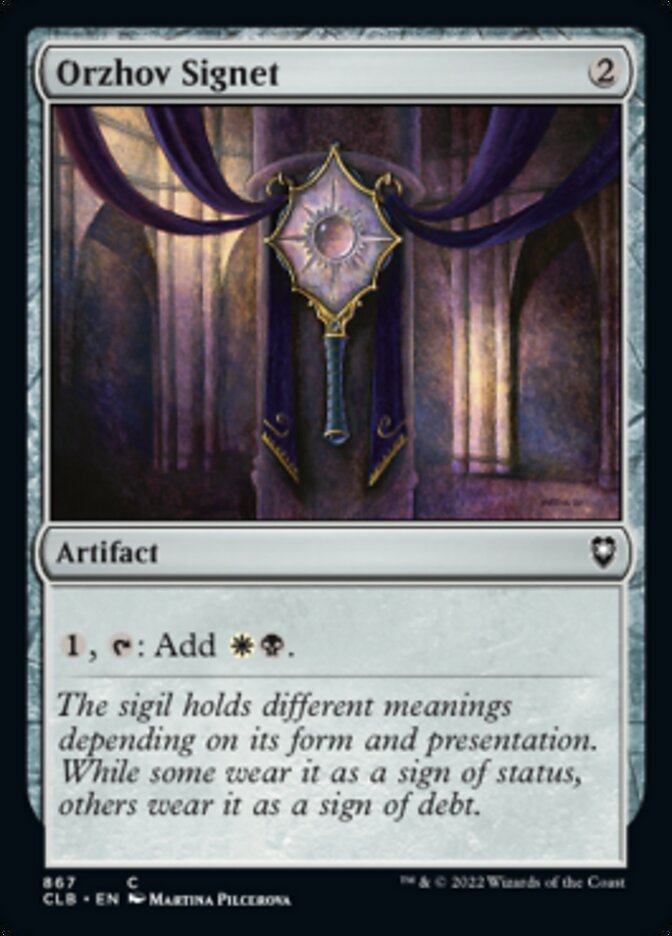 Orzhov Signet [Commander Legends: Battle for Baldur's Gate] | I Want That Stuff Brandon