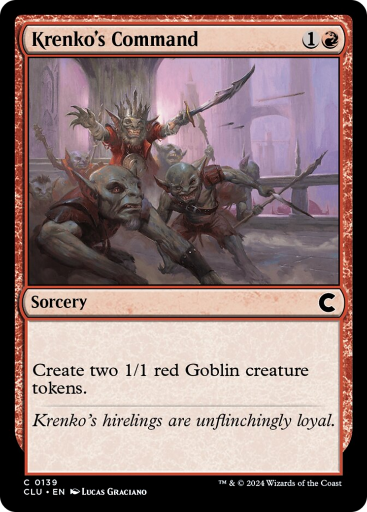 Krenko's Command [Ravnica: Clue Edition] | I Want That Stuff Brandon