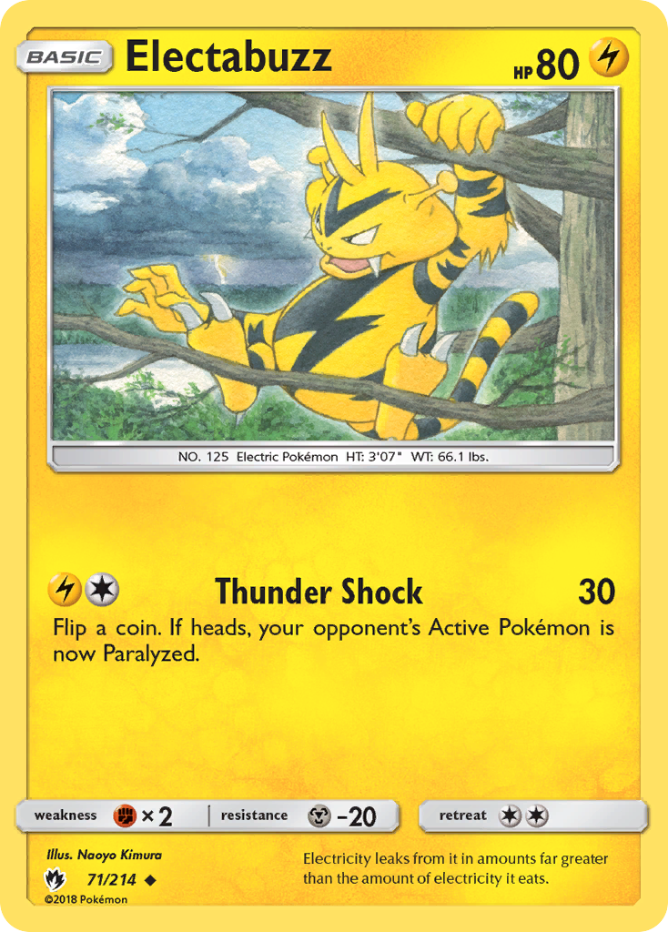 Electabuzz (71/214) [Sun & Moon: Lost Thunder] | I Want That Stuff Brandon