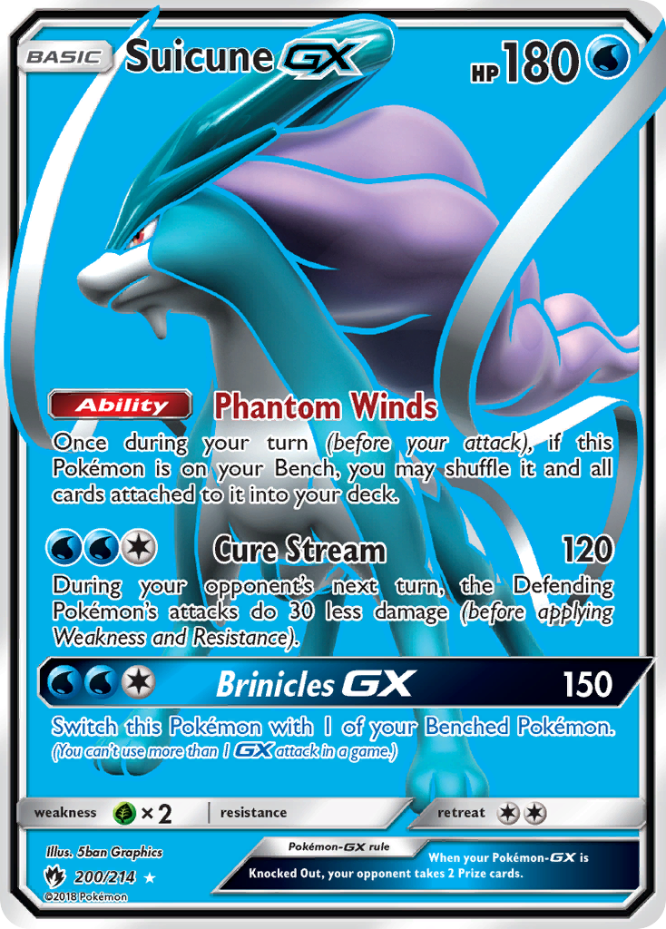 Suicune GX (200/214) [Sun & Moon: Lost Thunder] | I Want That Stuff Brandon