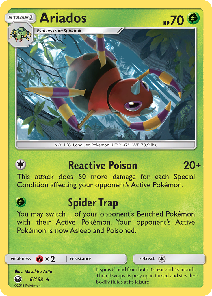 Ariados (6/168) [Sun & Moon: Celestial Storm] | I Want That Stuff Brandon