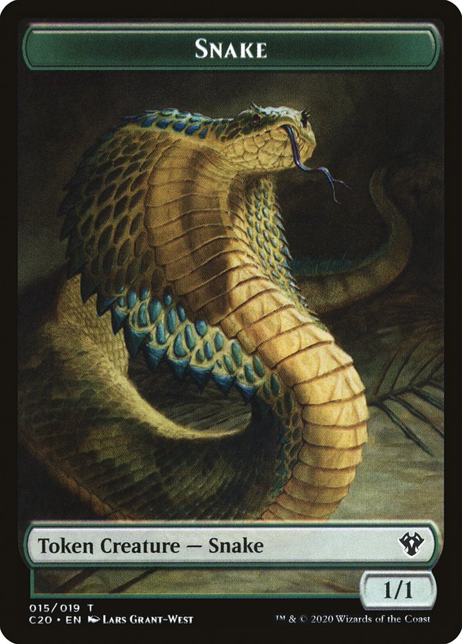 Beast (010) // Snake Double-Sided Token [Commander 2020 Tokens] | I Want That Stuff Brandon